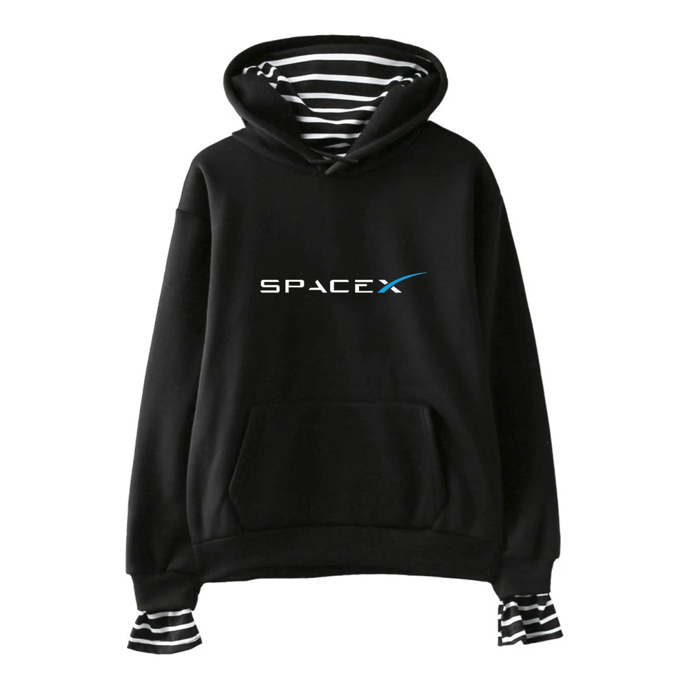 SpaceX Hoodie Custom Print Female Fake Two Piece Women's Hoodies Long Sleeve Hooded Sweatshirt Girls Casual Harajuku Streetwear
SpaceX Hoodie Custom Print Female Fake Two Piece Women's Hoodies Long Sleeve Hooded Sweatshirt Girls Casual Harajuku Streetwear