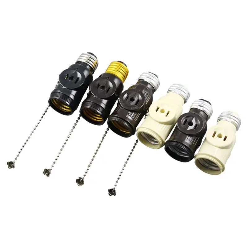 E26 Bulb Socket to 2 Prong Polarized Outlet Adapter Light Holder Splitter Pull Chain Switch New
E26 Bulb Socket to 2 Prong Polarized Outlet Adapter Light Holder Splitter Pull Chain Switch New