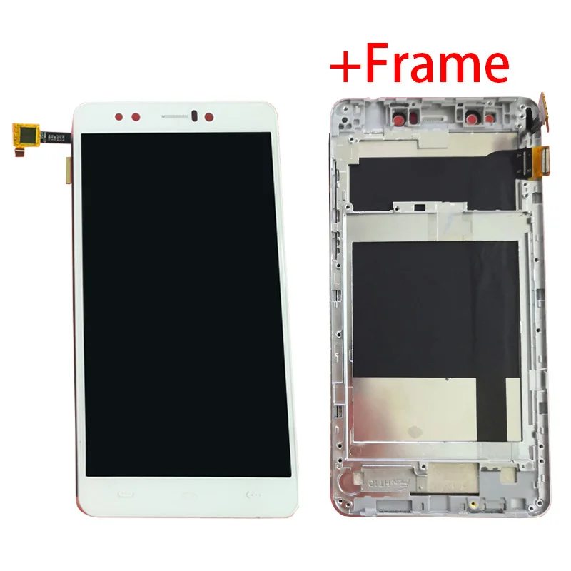 5.5" Black / White with frame For HomTom HT10 LCD display with touch screen digitizer sensor assembly free shipping
5.5" Black / White with frame For HomTom HT10 LCD display with touch screen digitizer sensor assembly free shipping