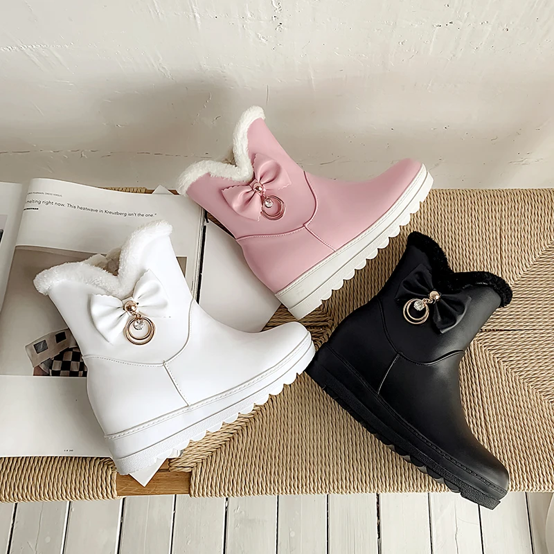 Female Butterfly Boots Warm Ankle Boots Bottes Femme Winter Boots Women Snow Boots Ladies Winter Shoes Women Platform Boots
Female Butterfly Boots Warm Ankle Boots Bottes Femme Winter Boots Women Snow Boots Ladies Winter Shoes Women Platform Boots