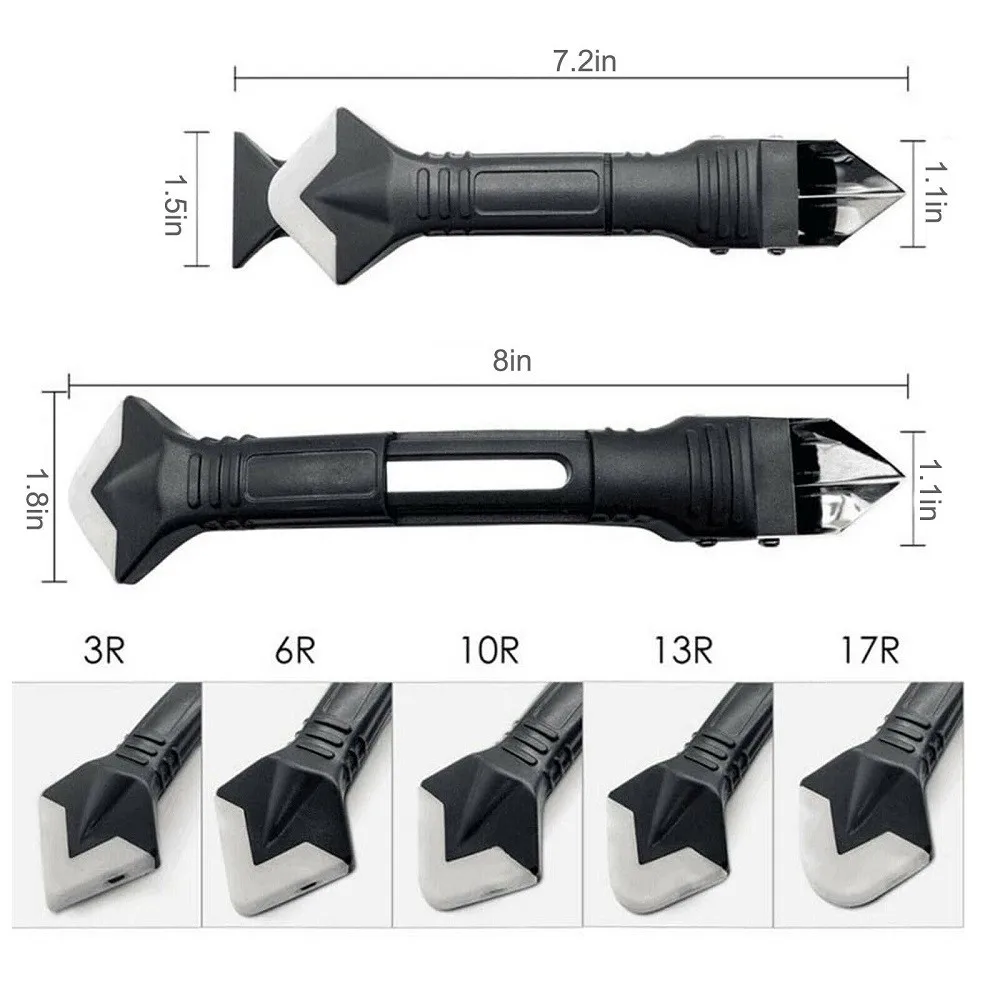 3In1 Silicone Remover Caulk Finisher Sealant Smooth Scraper Grout Kit Tools
3In1 Silicone Remover Caulk Finisher Sealant Smooth Scraper Grout Kit Tools