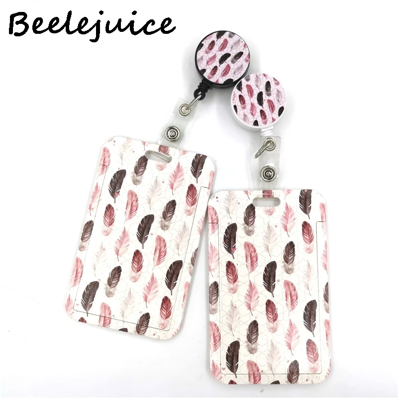 Leaves Feathers Women Card Holder Lanyard Colorful Retractable Badge Nurse Doctor Student Exhibition ID Card Clips Badge Holder
Leaves Feathers Women Card Holder Lanyard Colorful Retractable Badge Nurse Doctor Student Exhibition ID Card Clips Badge Holder