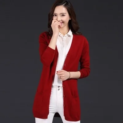 

Women's Cashmere V-Neck Poncho Cardigan Sweater Autumn Winter Wool Elastic Sweaters Slim Tight Bottoming Knitted Cardigans