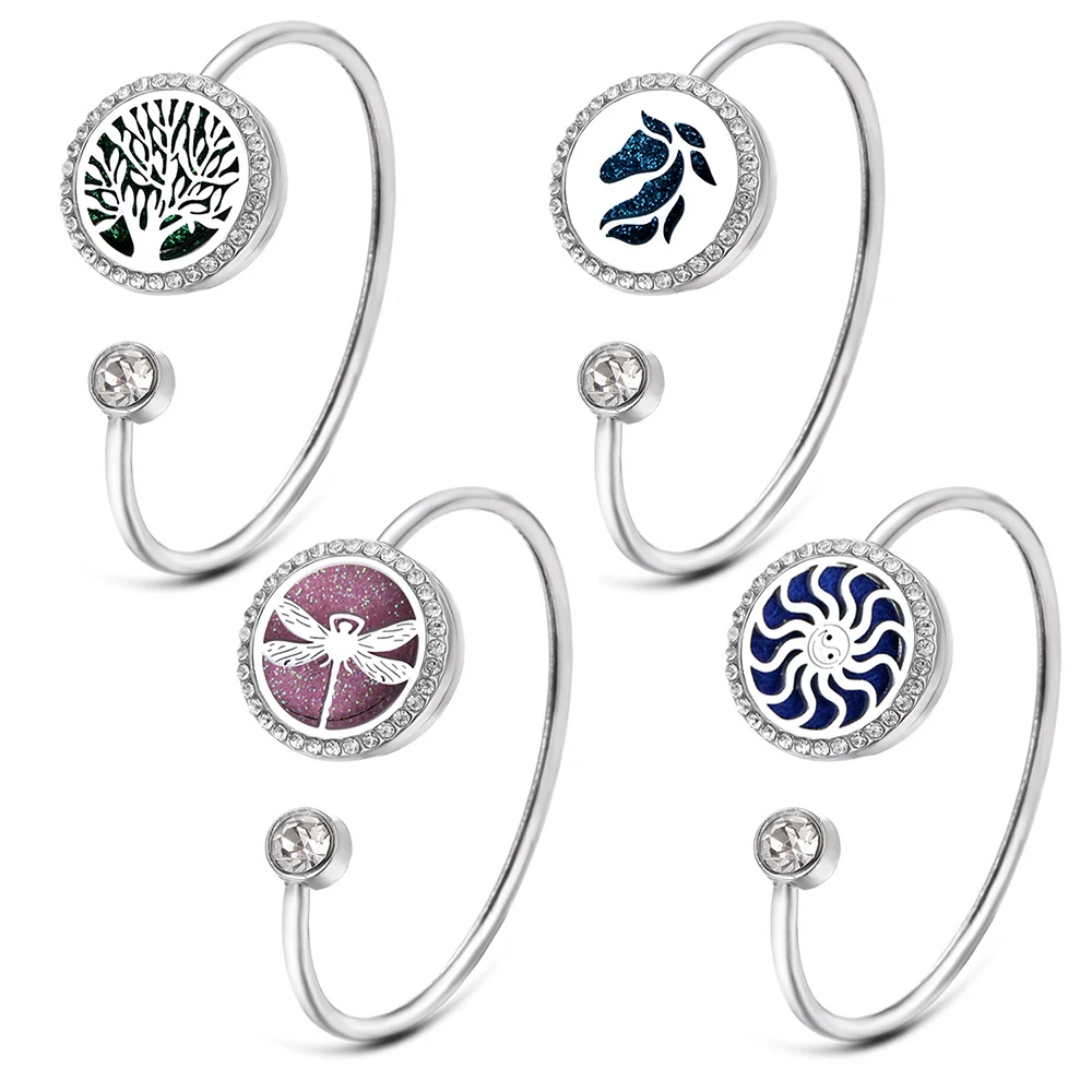 Tree of Life Zircon Aromatherapy Bracelet Open Magnetic Essential Oil Diffuser Bracelet Stainless Steel Perfume Locket Jewelry
Tree of Life Zircon Aromatherapy Bracelet Open Magnetic Essential Oil Diffuser Bracelet Stainless Steel Perfume Locket Jewelry