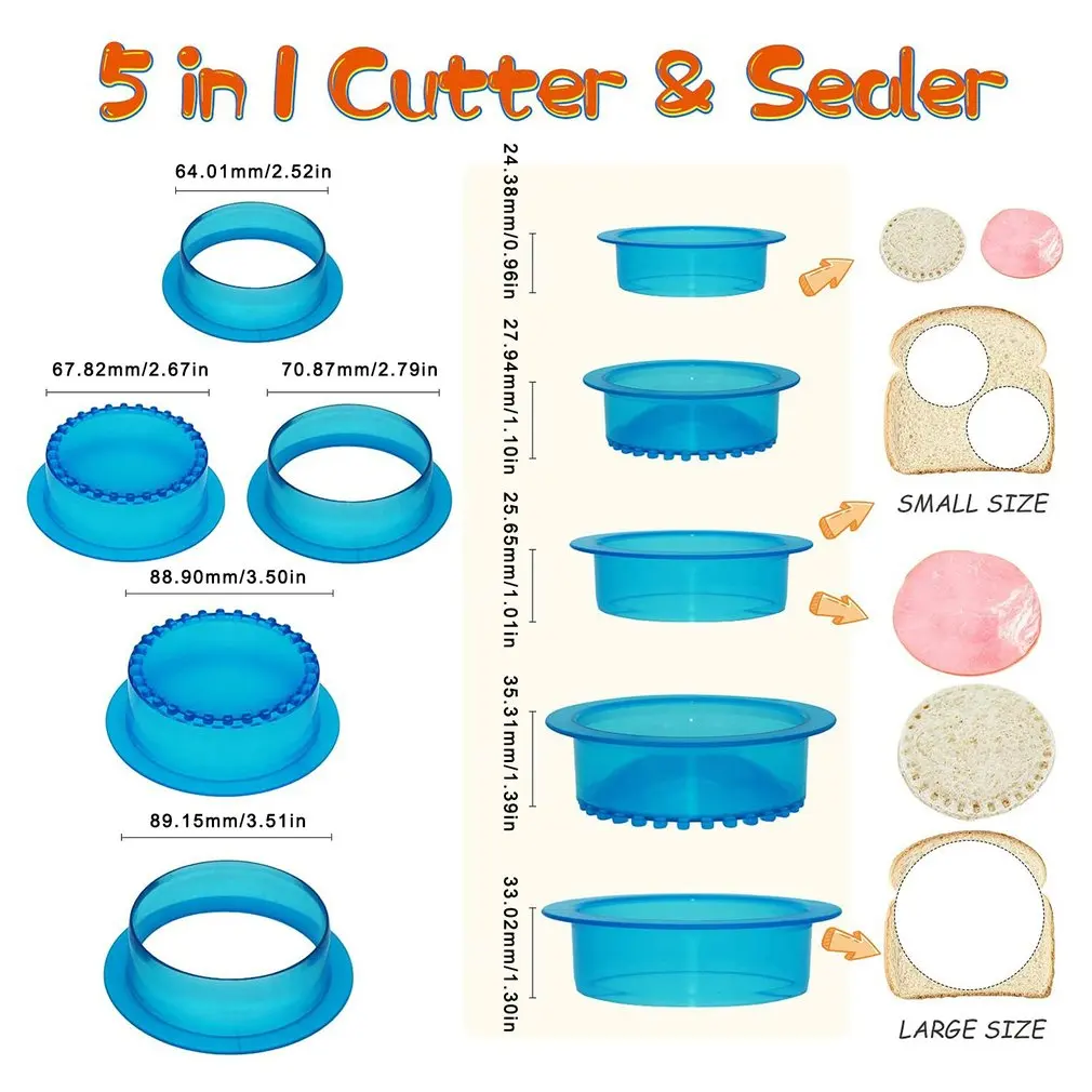5 Pcs Non-toxic Bread Cutting And Sealing DIY Mold Breakfast Safety And Health Bread Mold Not Deformed
5 Pcs Non-toxic Bread Cutting And Sealing DIY Mold Breakfast Safety And Health Bread Mold Not Deformed