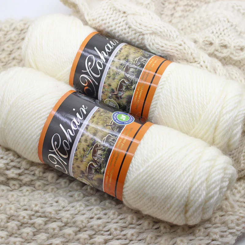 

2*100G/Ball Wool Yarn Coarse Wool Alpaca Cashmere Mohair Stick Needle Knitting Scarf Coat Thread Hand Knitted Mink Wool Sweater