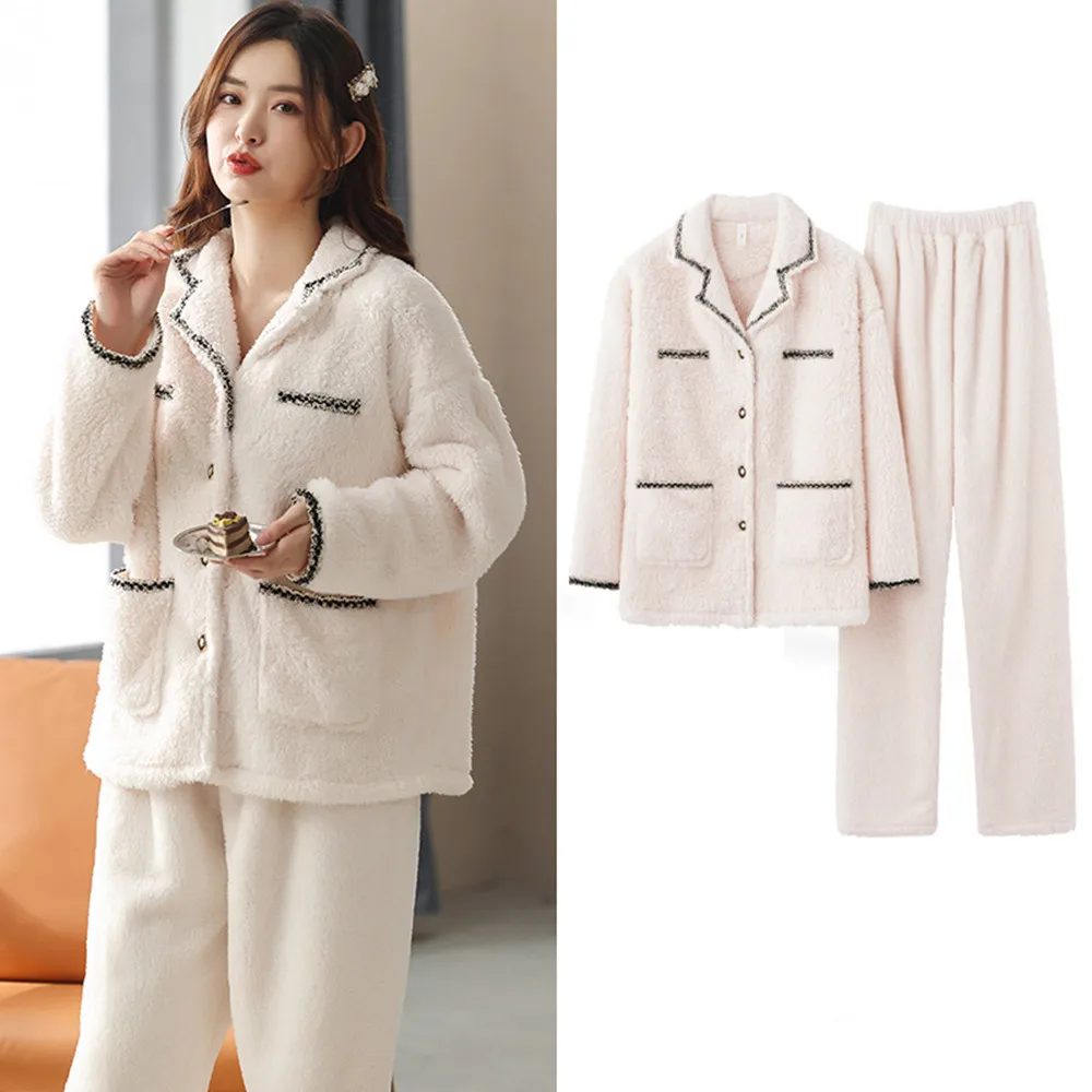 Фланелевая утепленная Пижама Fdfklak, 3XL, с длинным рукавом, для женщин, зимняя теплая мягкая Пижама, комплект из 2 предметов, повседневная одежда, 2021
Фланелевая утепленная Пижама Fdfklak, 3XL, с длинным рукавом, для женщин, зимняя теплая мягкая Пижама, комплект из 2 предметов, повседневная одежда, 2021