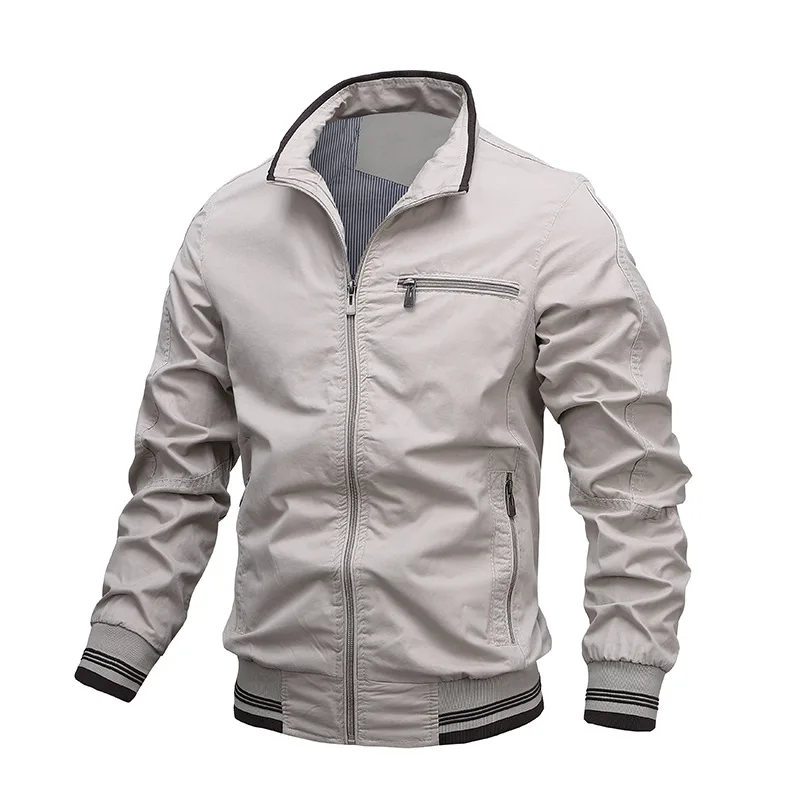 Cotton jacket men new solid casual Outerwear Long Sleeve clothing zipper windproof stand collar Plus Size thin Coats Tops
Cotton jacket men new solid casual Outerwear Long Sleeve clothing zipper windproof stand collar Plus Size thin Coats Tops
