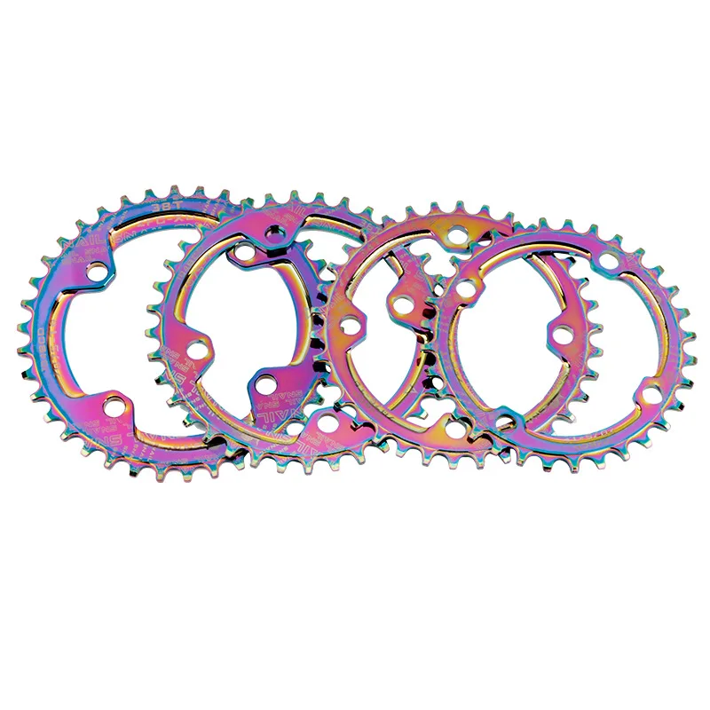 SNAIIL Round Narrow Wide Electroplate Color Chainring Mountain Bike 104BCD 32/34/36/38T Bicycle Crankset Chain Ring
SNAIIL Round Narrow Wide Electroplate Color Chainring Mountain Bike 104BCD 32/34/36/38T Bicycle Crankset Chain Ring
