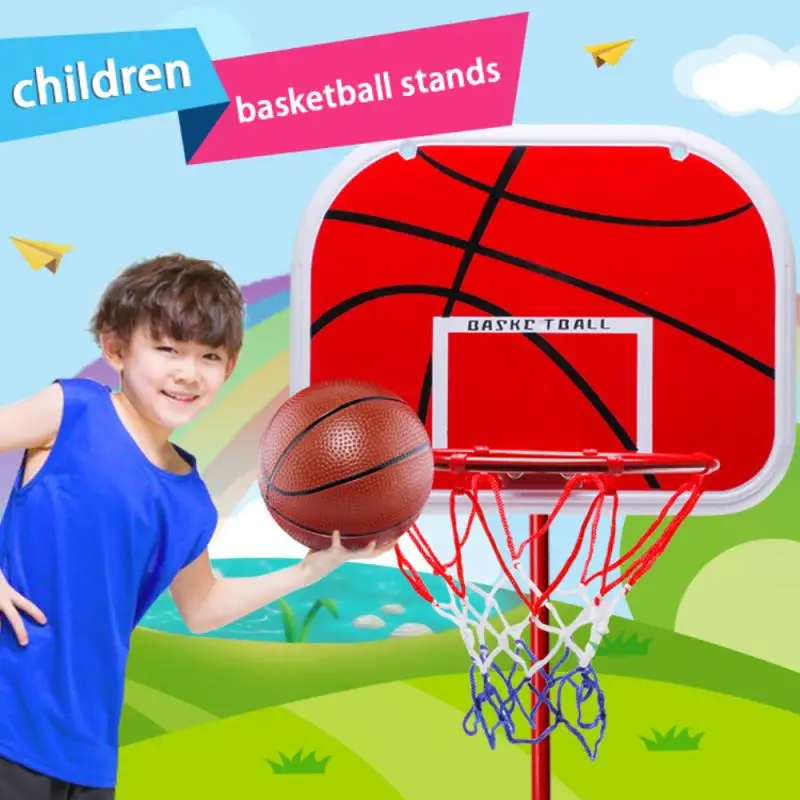 

63-165 см баскетбольные стенды с регулировкой по высоте, детская баскетбольная цель обруч набор игрушек для баскетбола для мальчиков трениров...