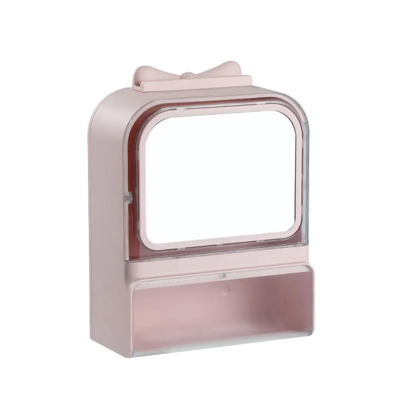 ABS Make Up Organizer With Mirror Wall Mounted Makeup Storage Box Dustproof Jewelry Organizer Home Face Wipes Display Rack
ABS Make Up Organizer With Mirror Wall Mounted Makeup Storage Box Dustproof Jewelry Organizer Home Face Wipes Display Rack