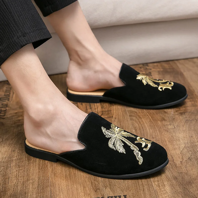 Shoes Men Fashion Brand Trend Personality Comfortable Luxurious Party Shoes Half Drag Office Business Designer Men's New 2021
Shoes Men Fashion Brand Trend Personality Comfortable Luxurious Party Shoes Half Drag Office Business Designer Men's New 2021