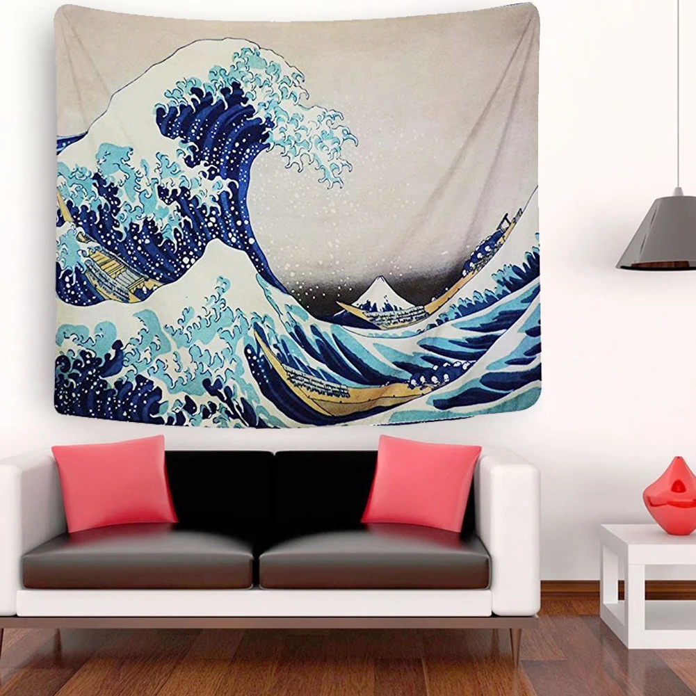 Wall Hanging Art Nature Tapestry Wave Home Decoration Bedroom Beach Printing Living Room 
Wall Hanging Art Nature Tapestry Wave Home Decoration Bedroom Beach Printing Living Room