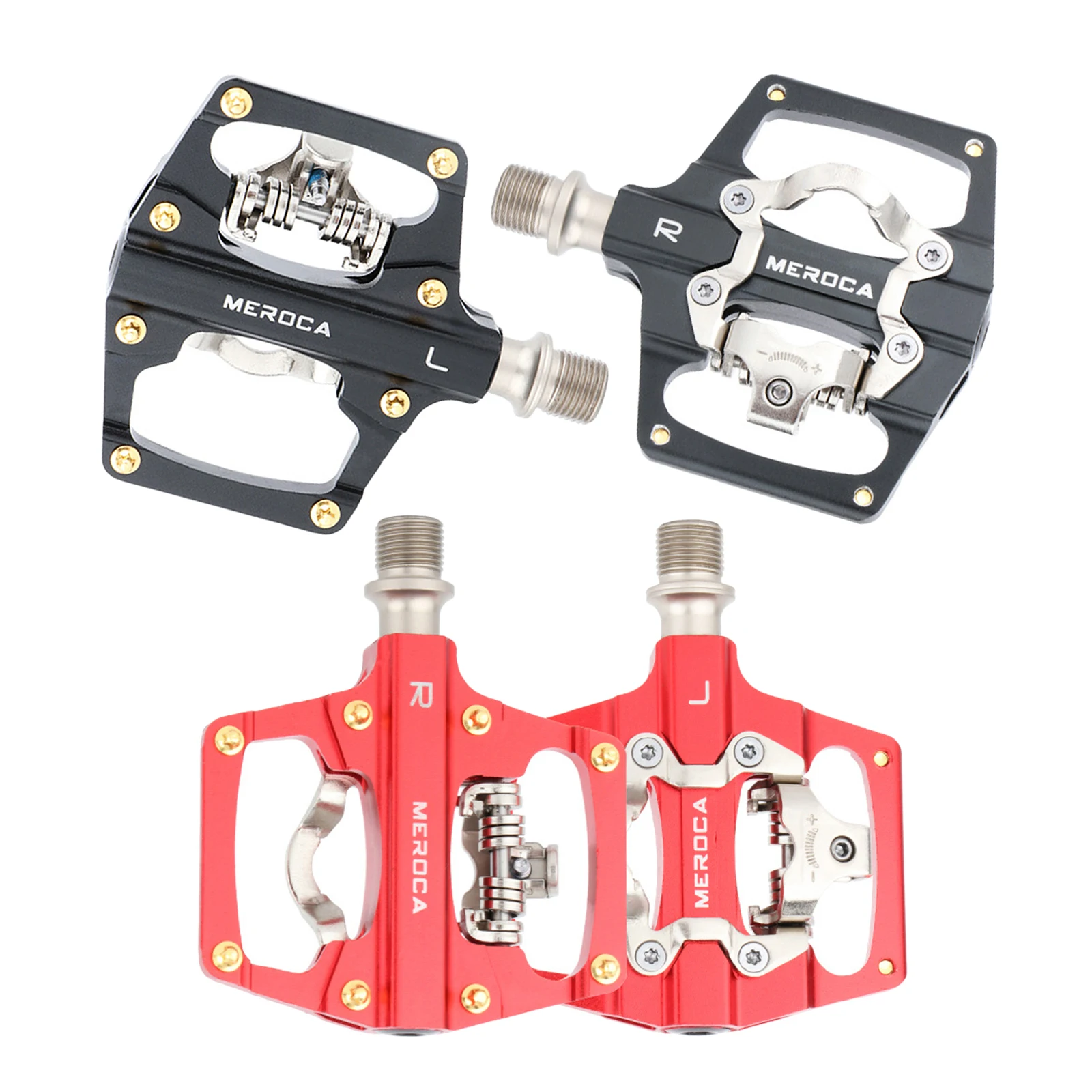 Bike Pedals Cleat Set, Bicycle Lock Pedals Compatible with MTB Mountain Clipless Pedals, Replacement Cycling Self-locking Pedal
Bike Pedals Cleat Set, Bicycle Lock Pedals Compatible with MTB Mountain Clipless Pedals, Replacement Cycling Self-locking Pedal