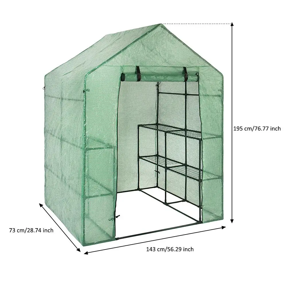 Two Floors Green Household Plant Greenhouse Mini Garden Warm Room PVC Garden Warm Room 143x73x195cm
Two Floors Green Household Plant Greenhouse Mini Garden Warm Room PVC Garden Warm Room 143x73x195cm