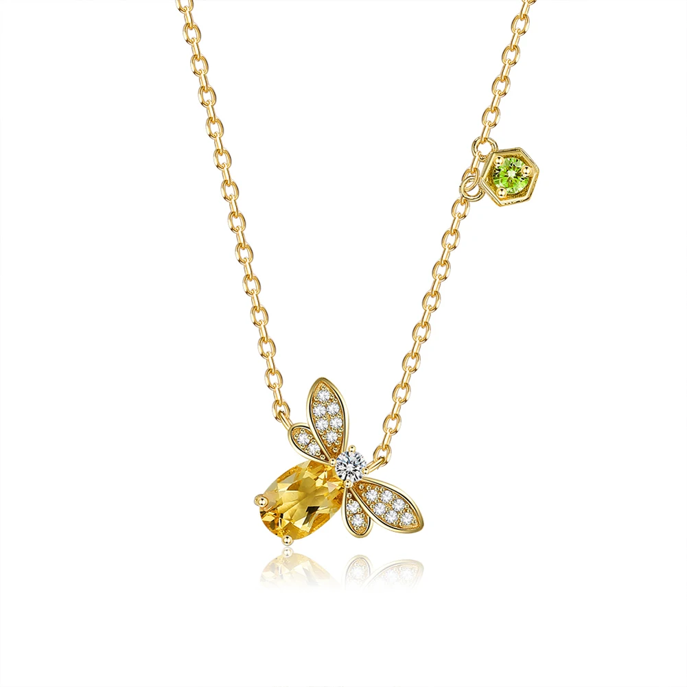 ZEMIOR Women Necklace 925 Sterling Silver Adorable Bee Pendant Necklaces Gold Colors Chain Hot Sale Fine Jewelry Wedding Gift
ZEMIOR Women Necklace 925 Sterling Silver Adorable Bee Pendant Necklaces Gold Colors Chain Hot Sale Fine Jewelry Wedding Gift