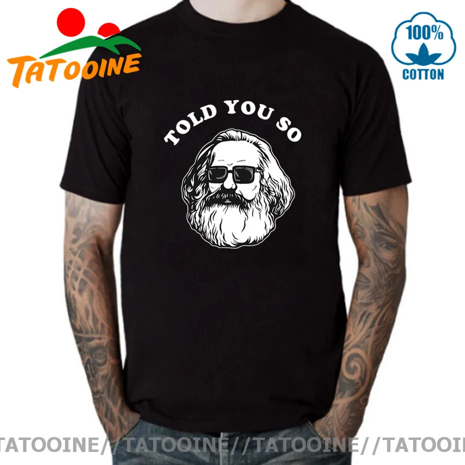 Мужские футболки Tatooine с Карлом Марксом, футболка с Карлом Марксом сказал вам, футболка, базовая футболка для мужчин, 100% хлопок
Мужские футболки Tatooine с Карлом Марксом, футболка с Карлом Марксом сказал вам, футболка, базовая футболка для мужчин, 100% хлопок