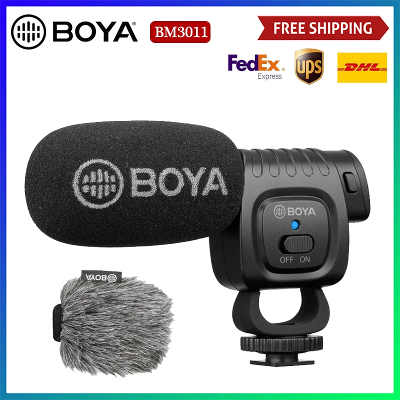 Boya BY-BM3011 On Cardioid Condenser Microphone Audio Video Mic for Canon Nikon DSLR PC Smartphone Live Streaming Vlog DSLR PC
Boya BY-BM3011 On Cardioid Condenser Microphone Audio Video Mic for Canon Nikon DSLR PC Smartphone Live Streaming Vlog DSLR PC