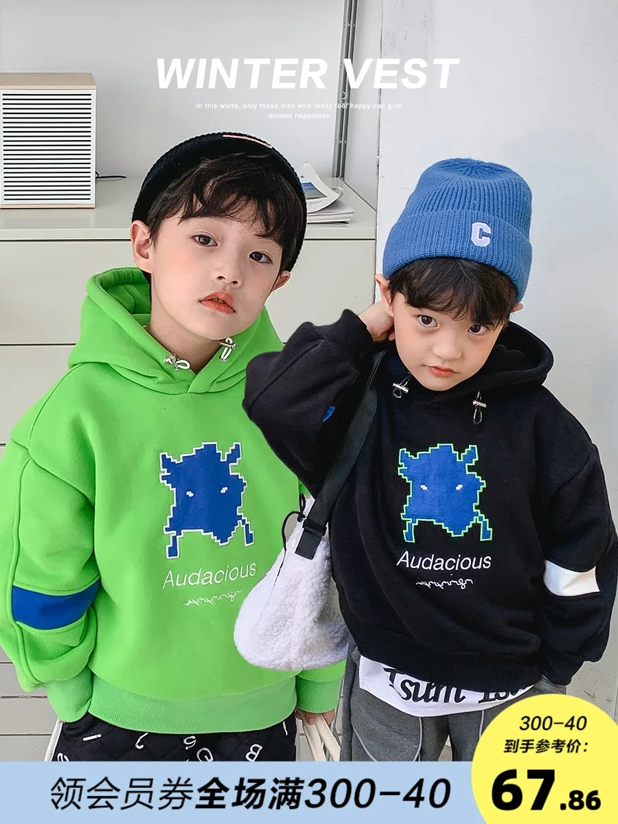Children's Clothing Boy's Hoody Polar Fleece Hooded Winter Clothing New Medium and Big Children Children Fleece Lined Warm Top
Children's Clothing Boy's Hoody Polar Fleece Hooded Winter Clothing New Medium and Big Children Children Fleece Lined Warm Top