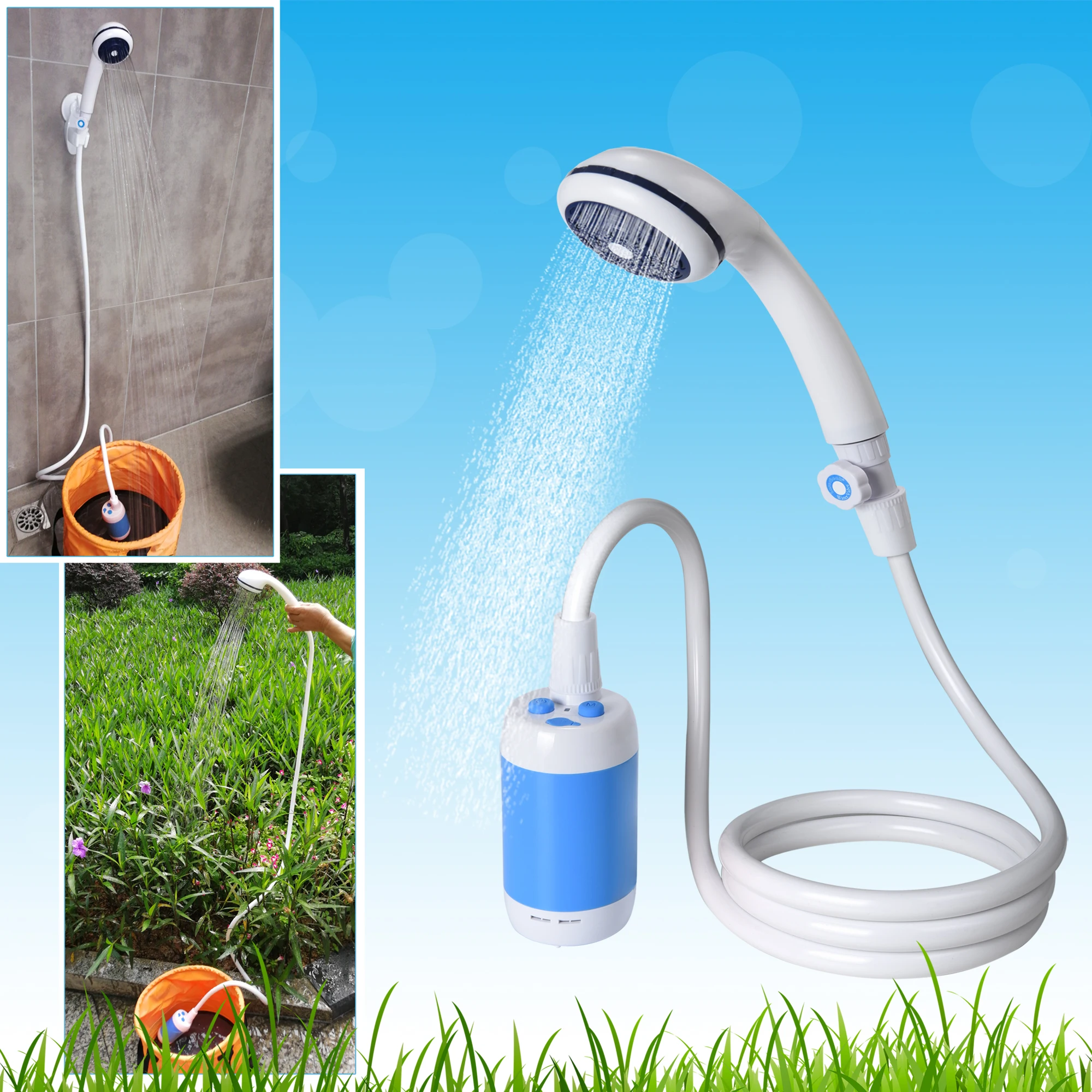 Portable Shower Camp Shower Student Dormitory Outdoor Camping Shower Pet Shower Rechargeable Shower High Capacity
Portable Shower Camp Shower Student Dormitory Outdoor Camping Shower Pet Shower Rechargeable Shower High Capacity