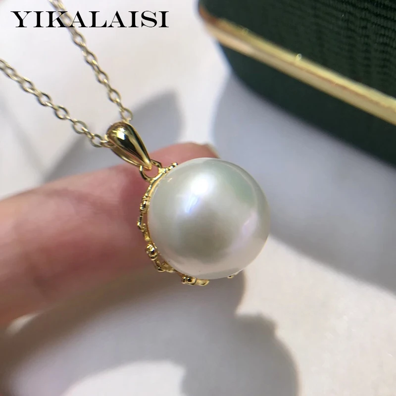 Подвески женские из натурального пресноводного жемчуга, 11-12 мм, YIKALAISI, 925 пробы 
Подвески женские из натурального пресноводного жемчуга, 11-12 мм, YIKALAISI, 925 пробы