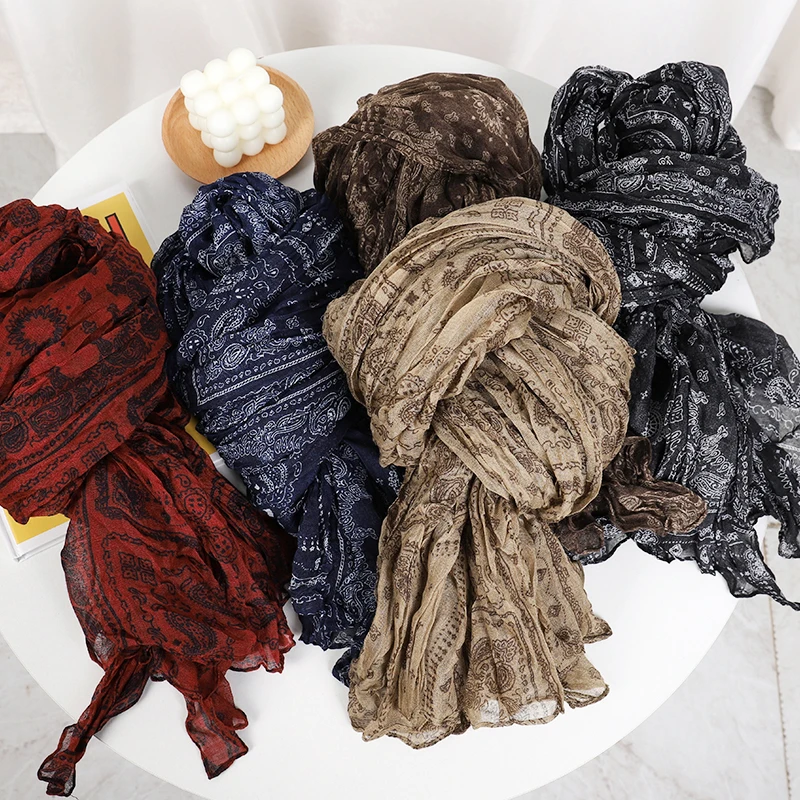 Scarf Women Luxury Printed Cotton And Linen muffler Female Scarves Lady Shawl Design New 90*180cm
Scarf Women Luxury Printed Cotton And Linen muffler Female Scarves Lady Shawl Design New 90*180cm