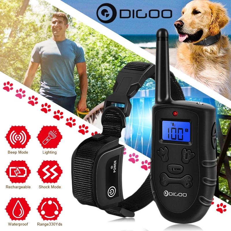 Digoo DG-PPT1 Rechargeable Electronic Dog Collar Dog Trainings Beep/Vibration/Static Stimulation Stop Barking 330 Yds ALL Size
Digoo DG-PPT1 Rechargeable Electronic Dog Collar Dog Trainings Beep/Vibration/Static Stimulation Stop Barking 330 Yds ALL Size