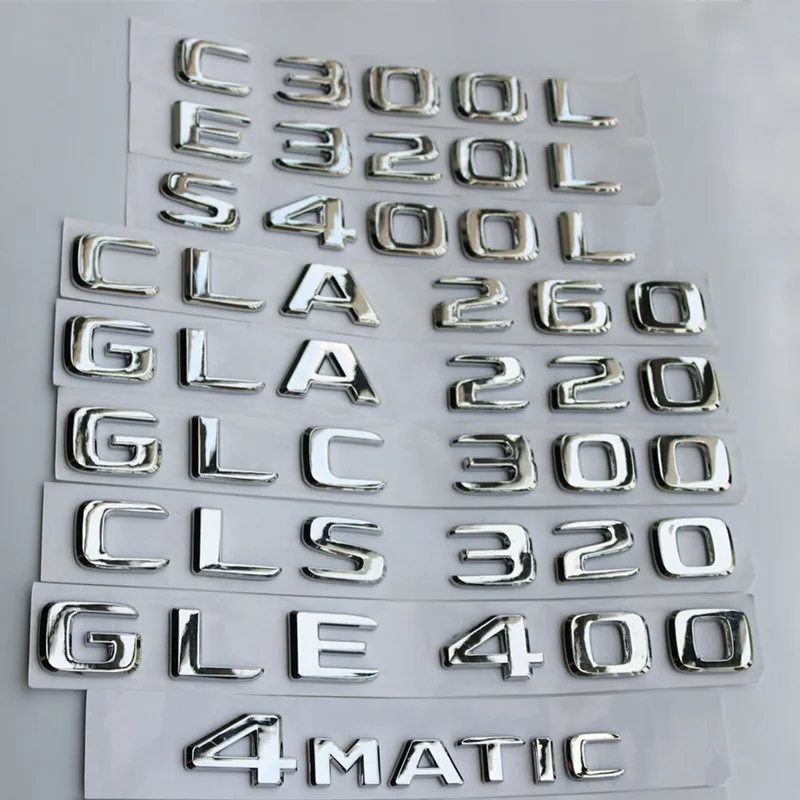 Для Mercedes Benz C S E класс C63 C43 E43 AMG C180L C200L S320L S400L E200L E350L GLS450 4matic багажник эмблема знак