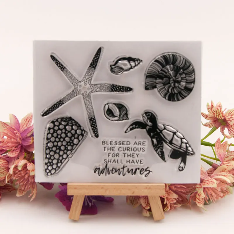 CLEAR STAMP Ocean Sea Turtle Conch DIY Scrapbook Card Album Paper Craft Christmas Silicon Transparent Stamps
CLEAR STAMP Ocean Sea Turtle Conch DIY Scrapbook Card Album Paper Craft Christmas Silicon Transparent Stamps