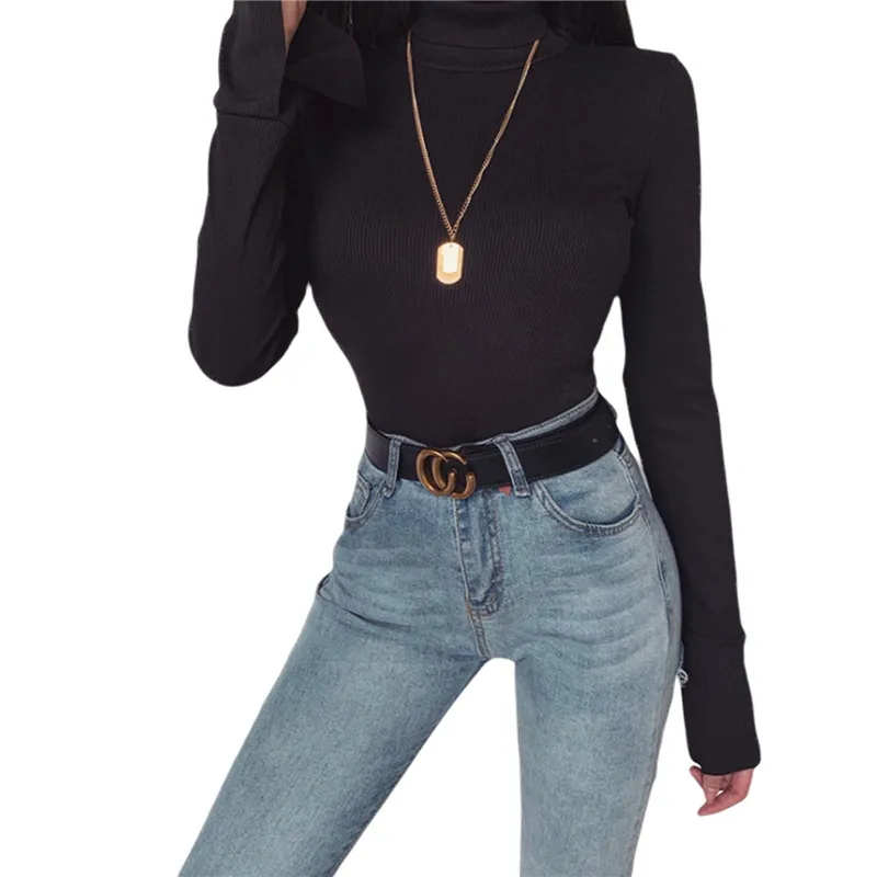 2020 Sweater Top Mujer Slim Knitwear Autumn Adult Solid Color Long Sleeve Slit Turtleneck Sweater Skinny Clothes Sweaters
2020 Sweater Top Mujer Slim Knitwear Autumn Adult Solid Color Long Sleeve Slit Turtleneck Sweater Skinny Clothes Sweaters