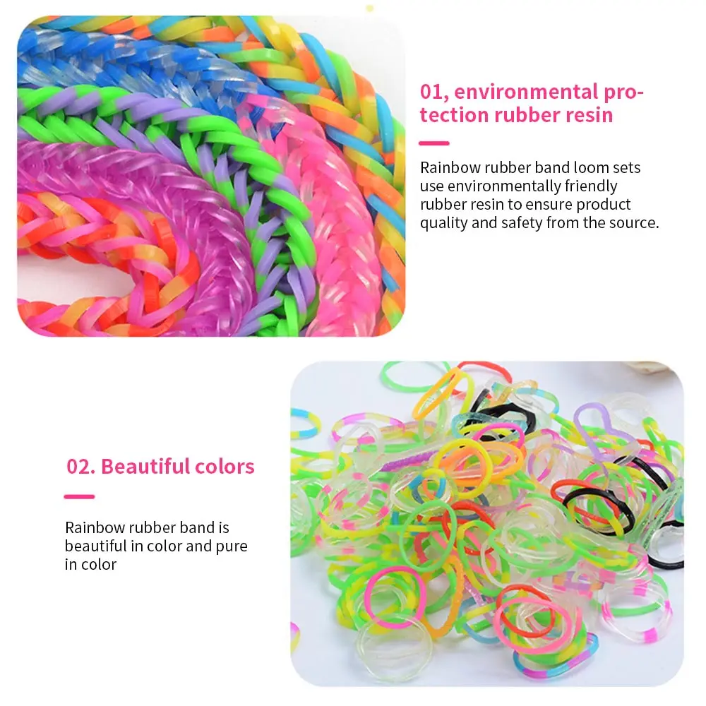 DIY Loom Bands Kits Loom Bands Loom Rubber Bands Rainbow Hand Knitting Machine Handmade DIY Color Rubber Band
DIY Loom Bands Kits Loom Bands Loom Rubber Bands Rainbow Hand Knitting Machine Handmade DIY Color Rubber Band