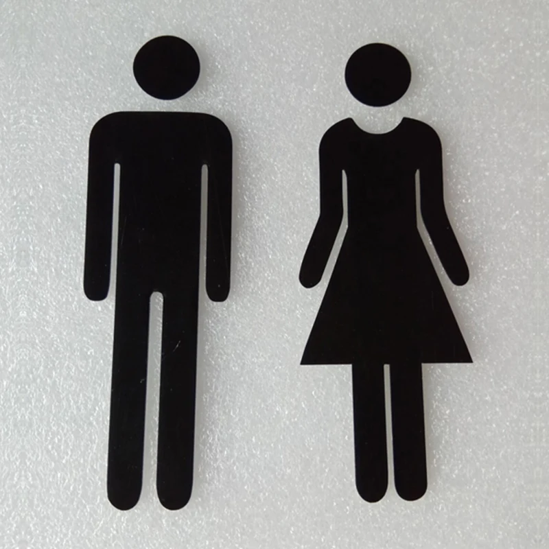 Toilet Sign Stickers MEN & WOMEN Shape Indicator Plaque W Adhesive Pratical and Durable For Bathroom Restroom Restaurant Decor
Toilet Sign Stickers MEN & WOMEN Shape Indicator Plaque W Adhesive Pratical and Durable For Bathroom Restroom Restaurant Decor