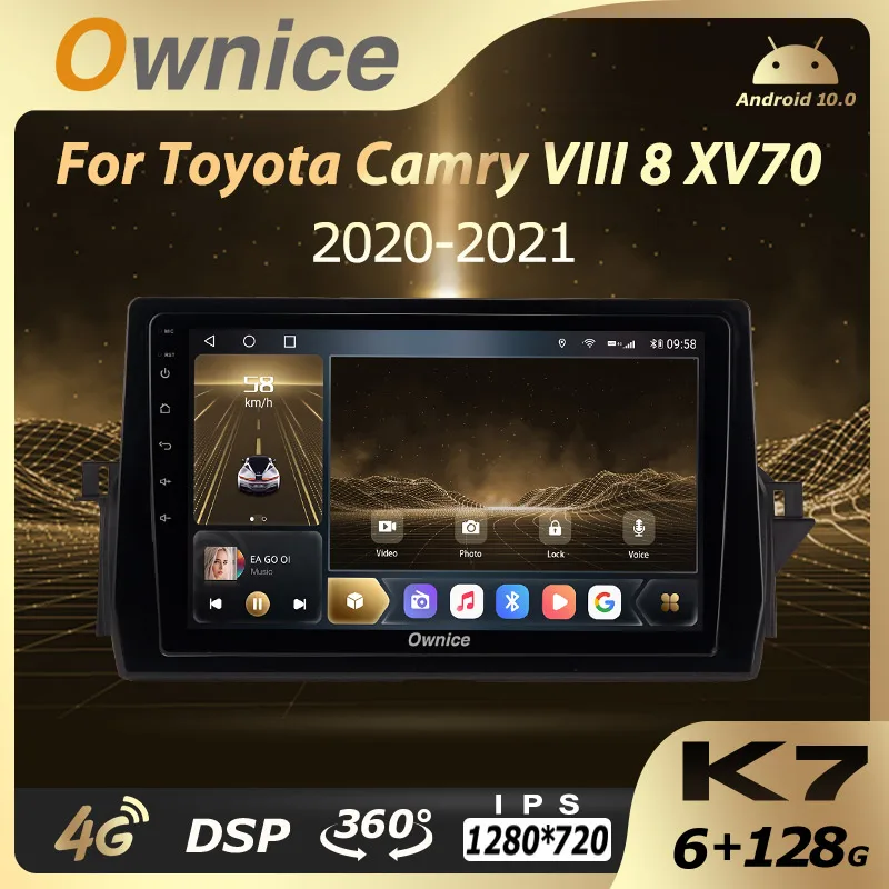 K7 Ownice 6G+128G Android 10.0 Car Radio For Toyota Camry VIII 8 XV70 2020 - 2021 Multimedia Player Video Audio 4G LTE GPS Navi
K7 Ownice 6G+128G Android 10.0 Car Radio For Toyota Camry VIII 8 XV70 2020 - 2021 Multimedia Player Video Audio 4G LTE GPS Navi