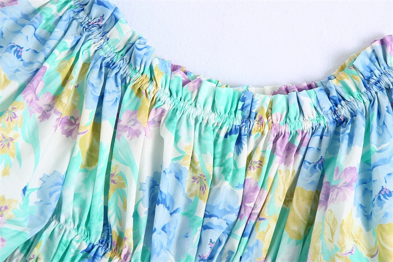 Splend Moda 2021 Summer French Slash Neck Blouse Loose Folds Short Puff Sleeve Ruffled Print Tie-Dye Short Shirt For Women
Splend Moda 2021 Summer French Slash Neck Blouse Loose Folds Short Puff Sleeve Ruffled Print Tie-Dye Short Shirt For Women