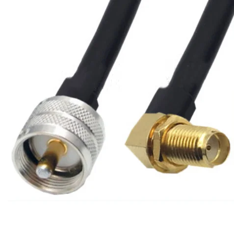 SMA Female Right Angle To UHF PL259 Male connector 5D-FB 50-5 Coaxial RF Adapter Jumper Cable 50ohm
SMA Female Right Angle To UHF PL259 Male connector 5D-FB 50-5 Coaxial RF Adapter Jumper Cable 50ohm