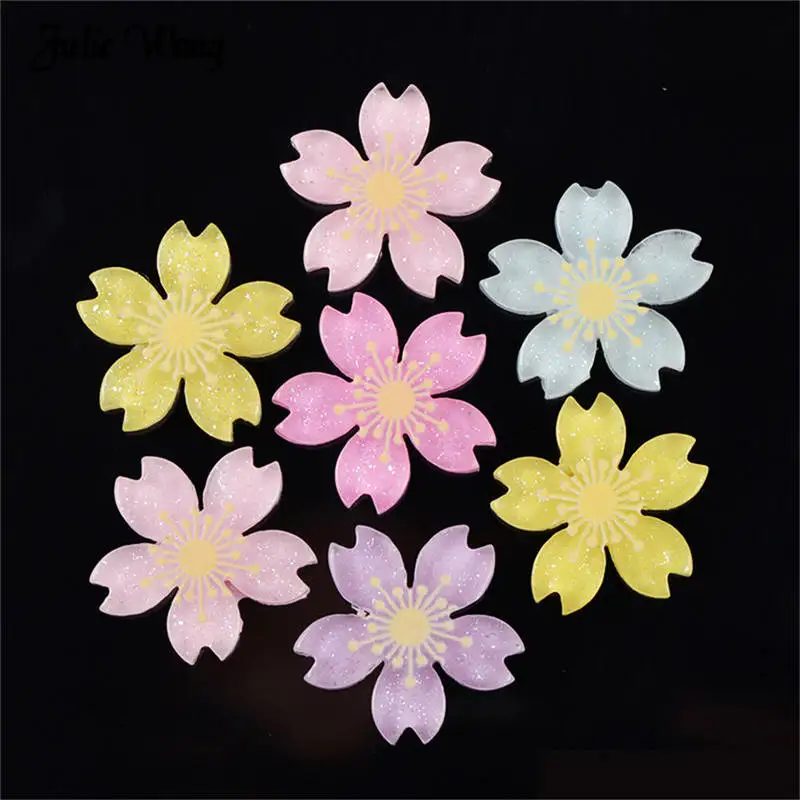 Julie Wang 20pcs Resin Cherry Blossom Shape Flatback Cabochon Mixed Color Flower For Phone Scrapbook Decor DIY Hair Accessory
Julie Wang 20pcs Resin Cherry Blossom Shape Flatback Cabochon Mixed Color Flower For Phone Scrapbook Decor DIY Hair Accessory
