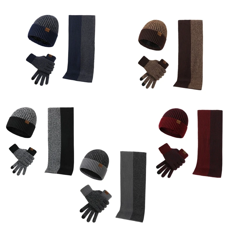 3 Pcs/set Unisex New Double-sided Color Matching Scarf Autumn Winter Fashion Men Women Simple Thickening Hat Gloves Set
3 Pcs/set Unisex New Double-sided Color Matching Scarf Autumn Winter Fashion Men Women Simple Thickening Hat Gloves Set