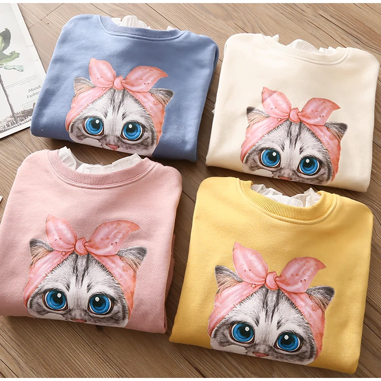 Children's Clothing 2020 Autumn New Baby Girl Sweatshirt Kids Girls Long Sleeve Pullover T Shirt Toddler Girl Cartoon Cat Tees
Children's Clothing 2020 Autumn New Baby Girl Sweatshirt Kids Girls Long Sleeve Pullover T Shirt Toddler Girl Cartoon Cat Tees
