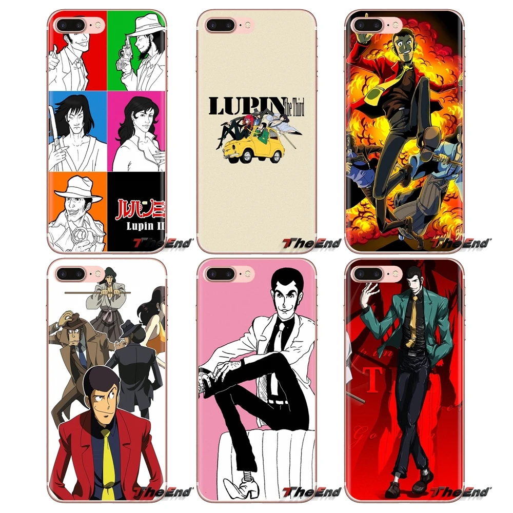 Прозрачный чехол из ТПУ для LG Spirit Motorola Moto X4 E4 E5 G5 G5S G6 Z Z2 Z3 G2 G3 C Play Plus Mini cartoon Lupin The
