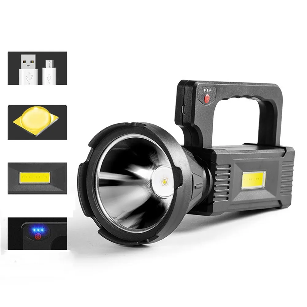 Powerful LED Flashlight Portable Handheld Searchlight USB Rechargeable Camping Torches Waterproof Outdoor Fishing Light Lantern
Powerful LED Flashlight Portable Handheld Searchlight USB Rechargeable Camping Torches Waterproof Outdoor Fishing Light Lantern