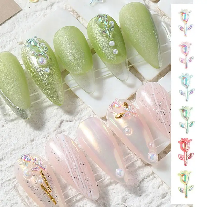 10pcs 3D Cute Resin Holographic Aurora Rose Flowers Nail Art Decorations For Jewelry Charms DIY Manicure Nails Glitter Accessory
10pcs 3D Cute Resin Holographic Aurora Rose Flowers Nail Art Decorations For Jewelry Charms DIY Manicure Nails Glitter Accessory