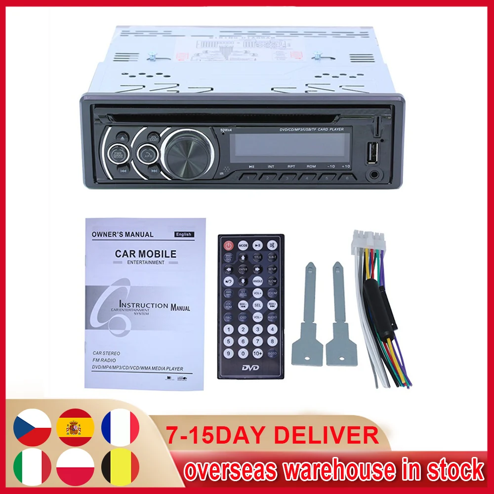 Car Radio 1 Din MP3 Player With Microphone CD VCD DVD AUX USB FM Stereo Bluetooth Radio Hands-Free Calls 8169A Car Player
Car Radio 1 Din MP3 Player With Microphone CD VCD DVD AUX USB FM Stereo Bluetooth Radio Hands-Free Calls 8169A Car Player