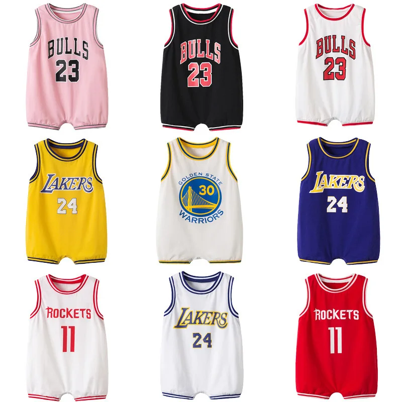 Jizha Summer Basketball Sleeveless Romper Baby Clothes for Newborns 1 Piece Kids Clothing Set Sport Jumpsuit Cotton Tracksuits
Jizha Summer Basketball Sleeveless Romper Baby Clothes for Newborns 1 Piece Kids Clothing Set Sport Jumpsuit Cotton Tracksuits