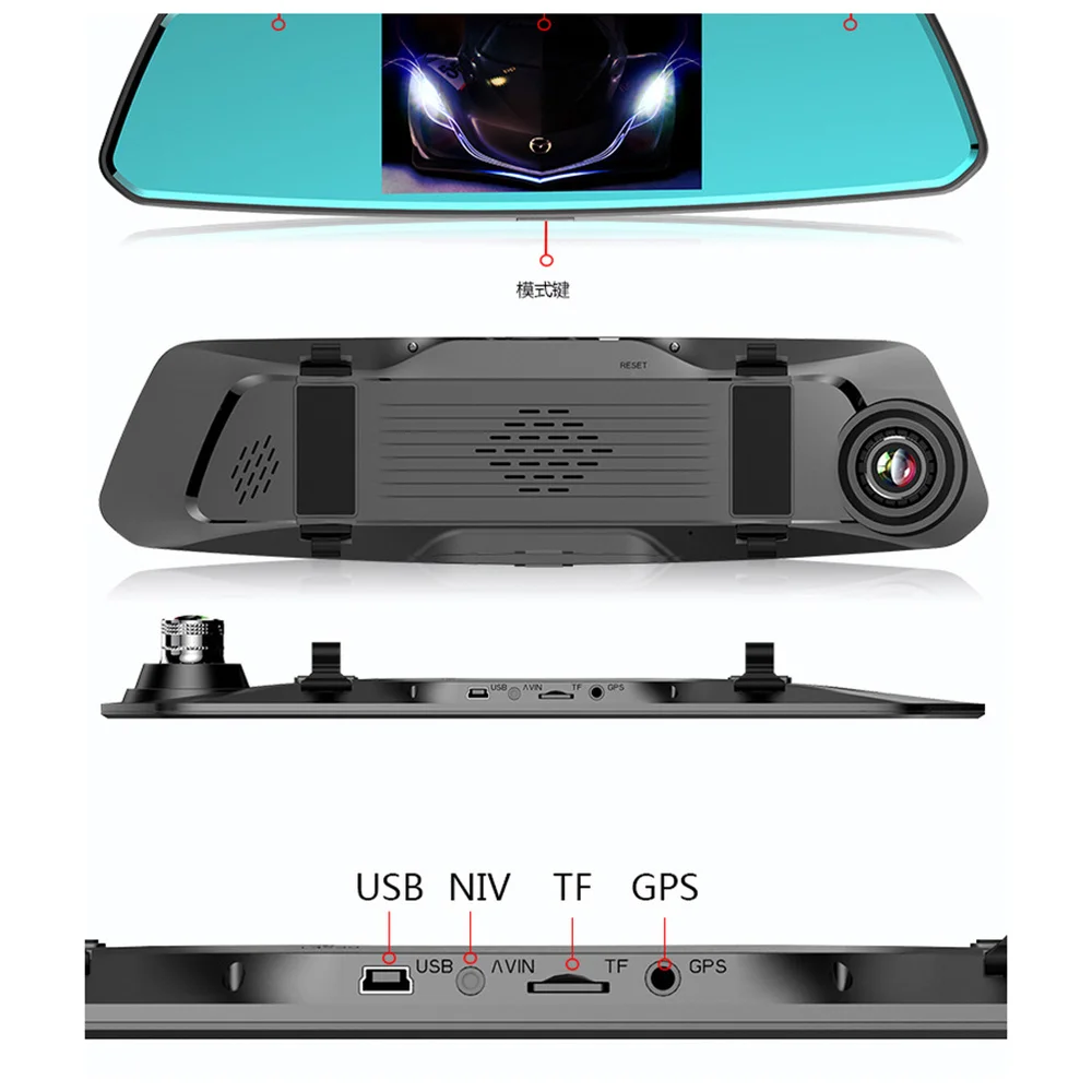 5" Vehicle Car DVR Camera 1080P WiFi Dual Lens G-sensor Loop Recording Rearview Mirror Video Recorder Dash Cam
5" Vehicle Car DVR Camera 1080P WiFi Dual Lens G-sensor Loop Recording Rearview Mirror Video Recorder Dash Cam