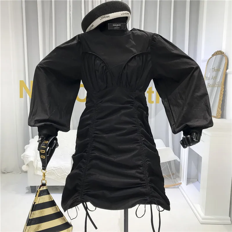 Dress Women New Spring Drawstring Hem Solid Color Dress Female Long Sleeve A- Line Shirt Dresses Girls Ladies Vestidos
Dress Women New Spring Drawstring Hem Solid Color Dress Female Long Sleeve A- Line Shirt Dresses Girls Ladies Vestidos