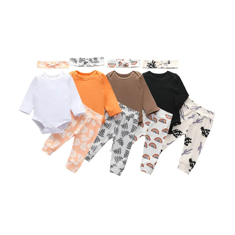 0-24M Infant Baby Boy Girl Long-sleeved Romper+ Trousers+ Hairband Cute Print Bottom Spring Autumn Clothing
0-24M Infant Baby Boy Girl Long-sleeved Romper+ Trousers+ Hairband Cute Print Bottom Spring Autumn Clothing