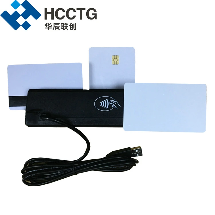 

All in One RFID Smart Card USB MSR NFC+ Magnetic +Chip Card Reader/ Writer free SDK HCC110