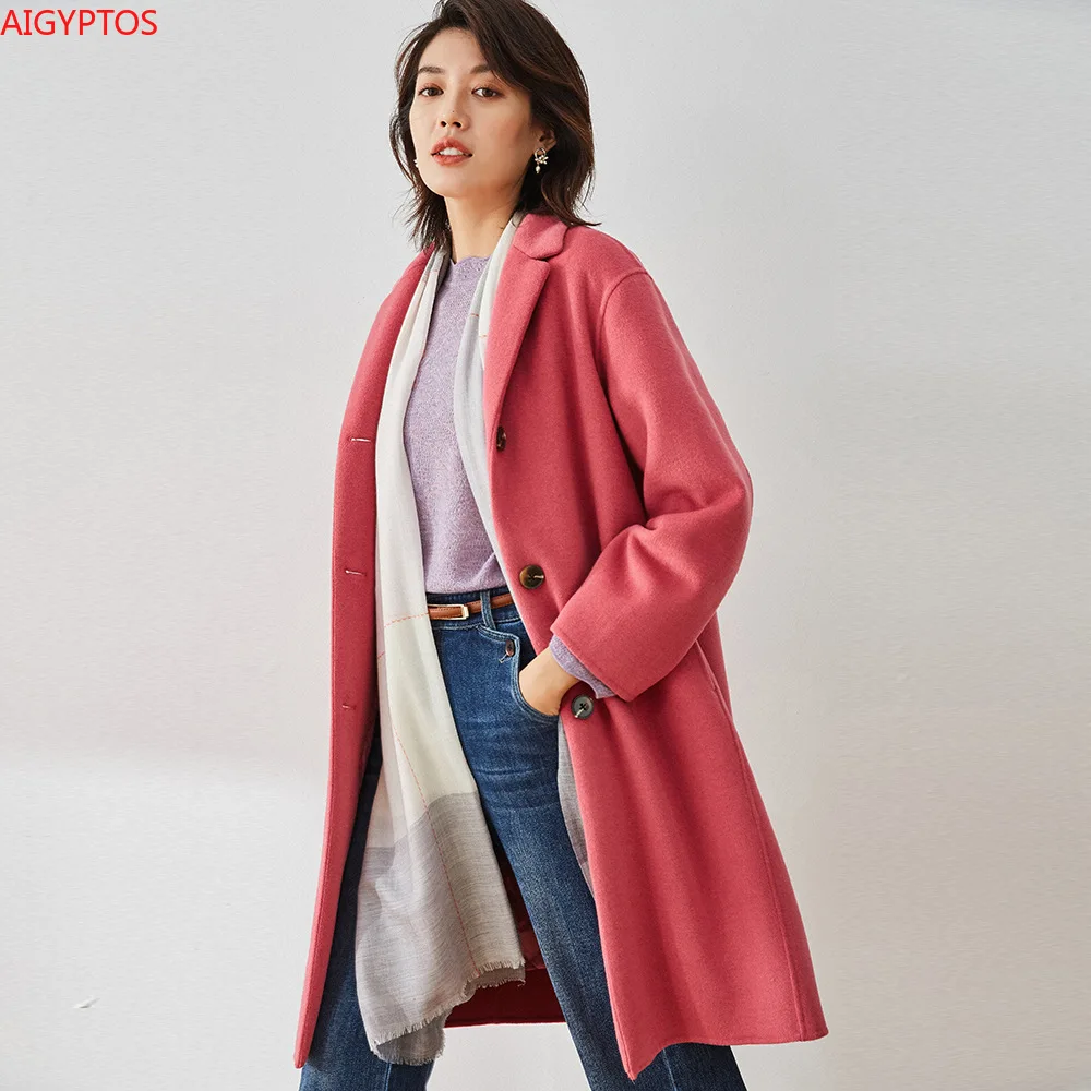 AIGYPTOS 2020 autumn and winter small lapel single-breasted mid-length down vest inner liner double-sided woolen wool coat women
AIGYPTOS 2020 autumn and winter small lapel single-breasted mid-length down vest inner liner double-sided woolen wool coat women