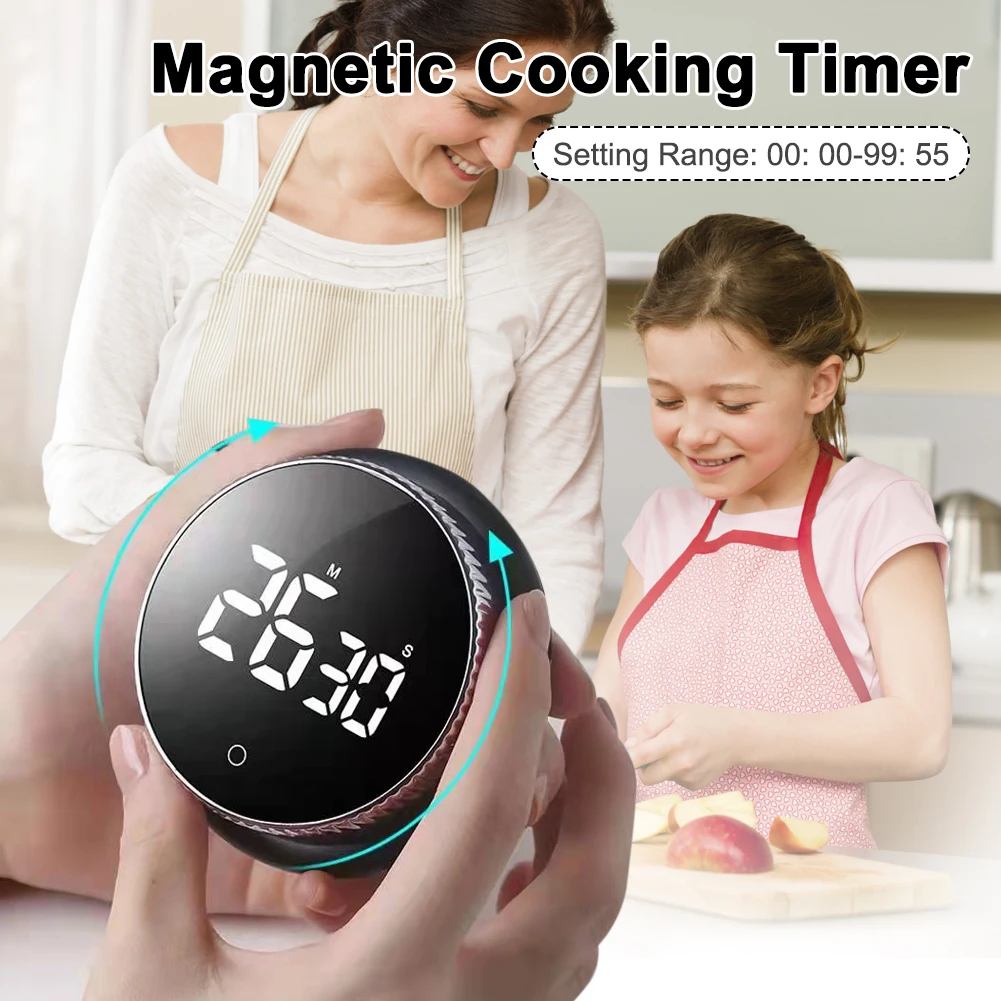 Magnetic Kitchen Timer Digital Timer Manual Countdown Alarm Clock Mechanical Cooking Timer Cooking Shower Study Stopwatch
Magnetic Kitchen Timer Digital Timer Manual Countdown Alarm Clock Mechanical Cooking Timer Cooking Shower Study Stopwatch
