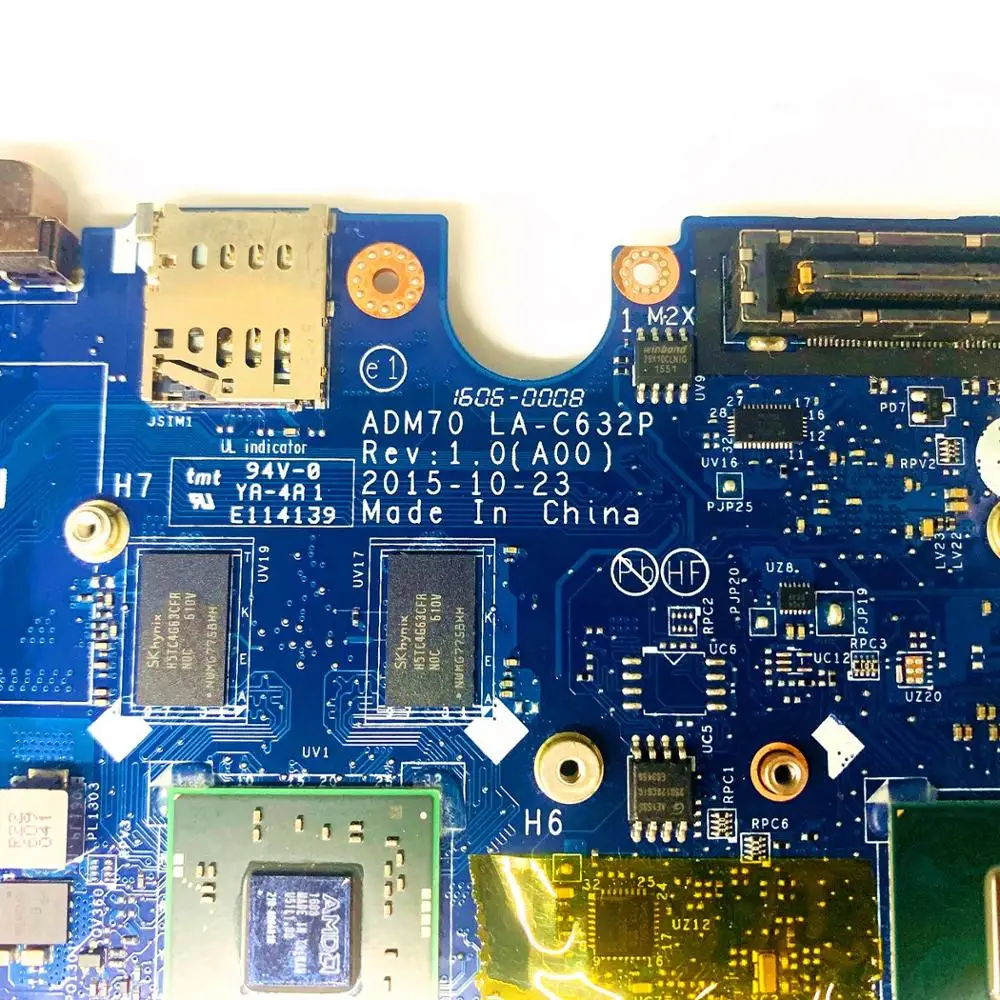 CN-0NR58R 0NR58R NR58R For DELL Latitude 5470 E5470 Laptop motherboard W/ i7-6600U CPU R7 M360 2GB-GPU ADM70 LA-C632P M 100% OK
CN-0NR58R 0NR58R NR58R For DELL Latitude 5470 E5470 Laptop motherboard W/ i7-6600U CPU R7 M360 2GB-GPU ADM70 LA-C632P M 100% OK